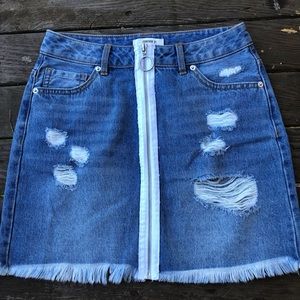 70s style Jean skirt